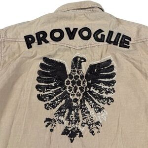 Vintage Y2k Provogue Western Corduroy Button Up Shirt Pearl Snap Cowboy Mens M